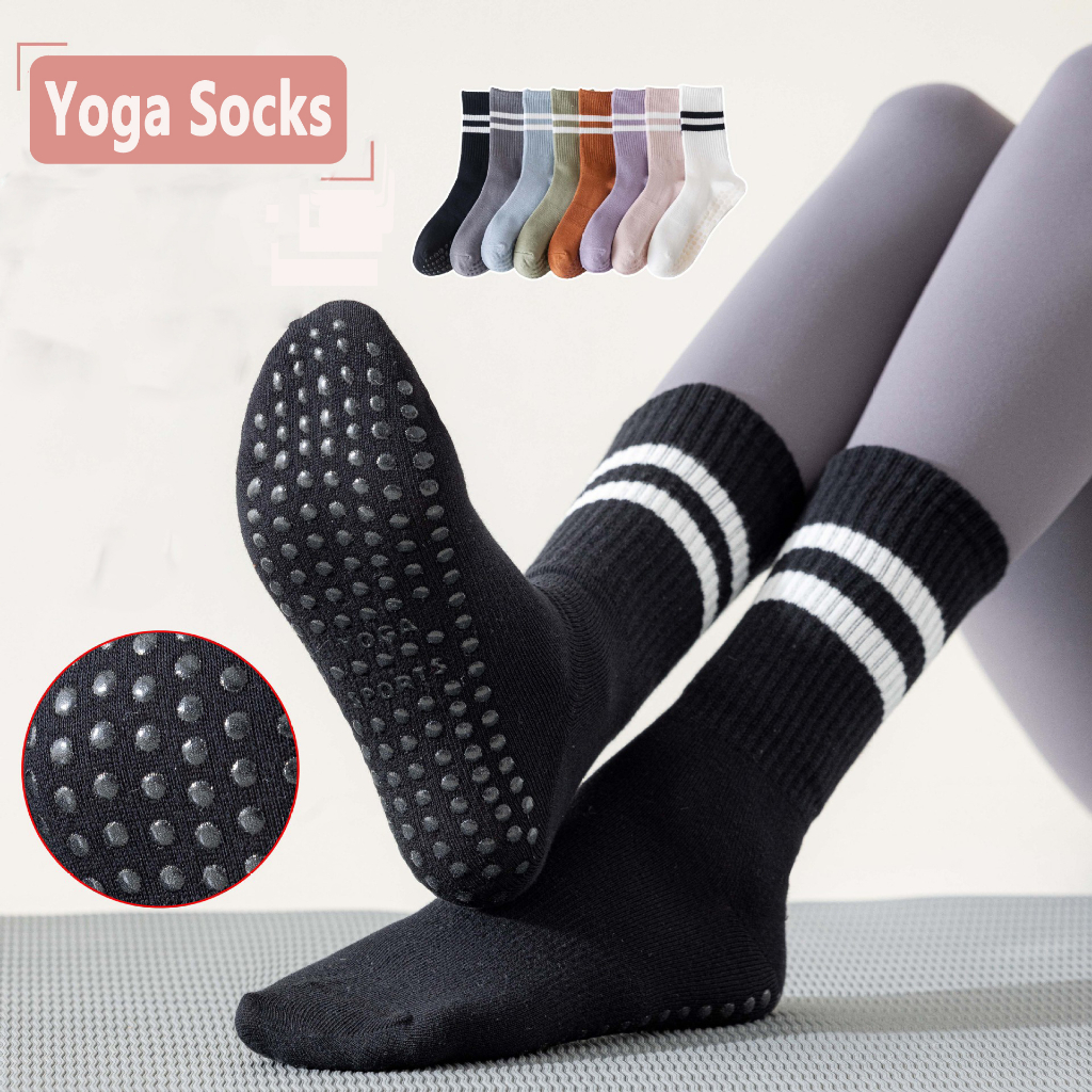 Jual Yoga Socks Kaos Kaki Olahraga Ballet Pilates Anti Slip Wanita Kaos