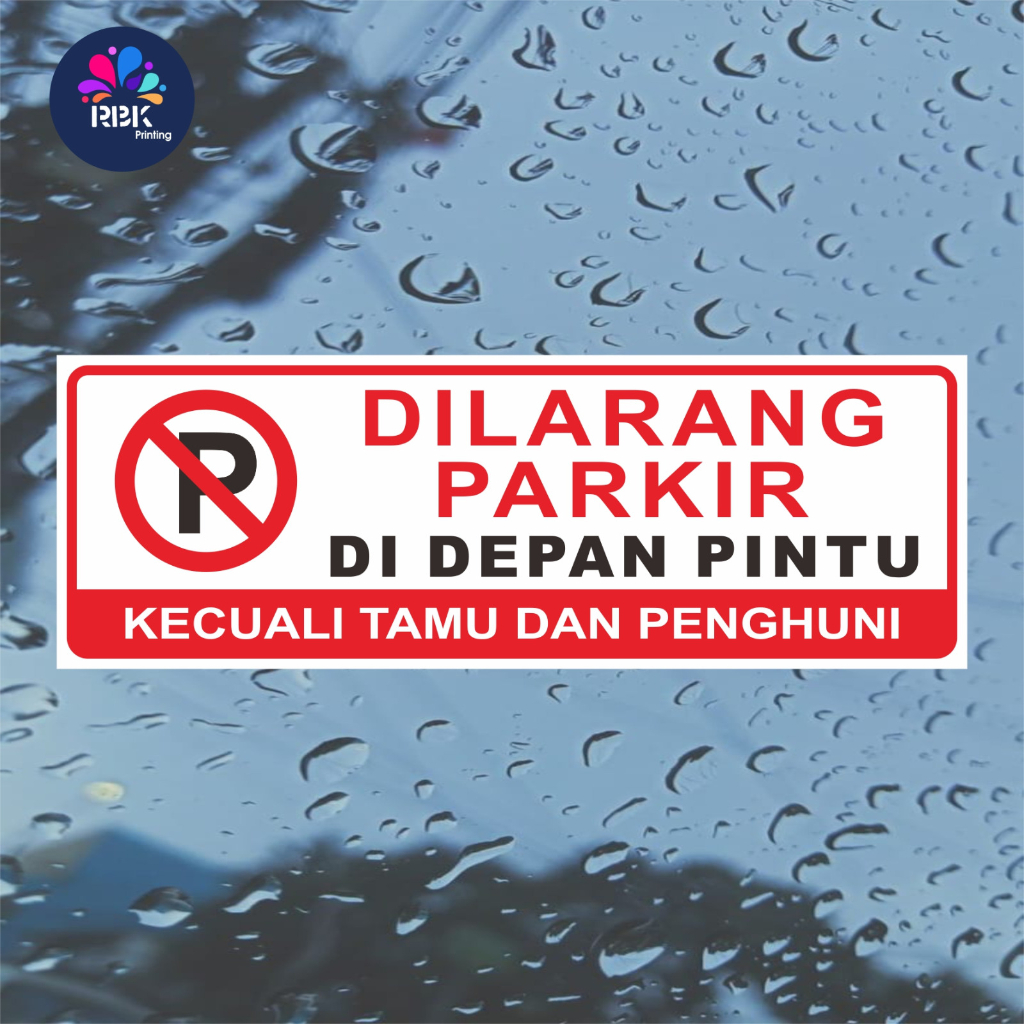 Jual Stiker Dilarang Parkir Di Depan Pintu Shopee Indonesia