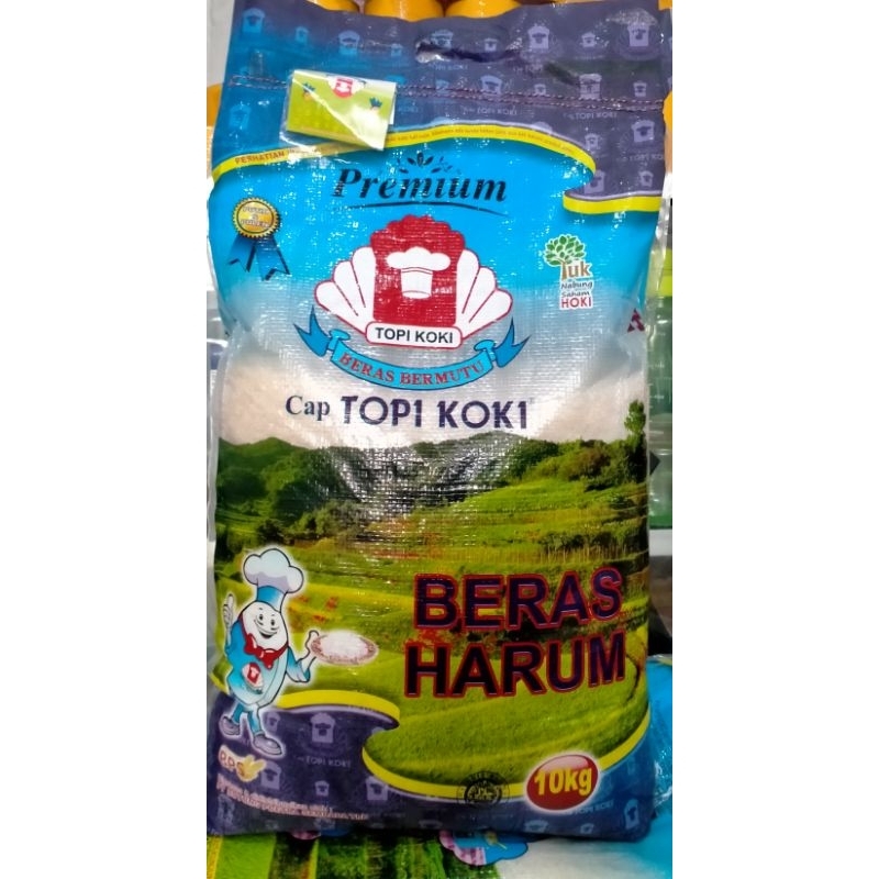 Jual Beras Pandan Wangi Topi Koki Cap Panda Kg Beras Wangi