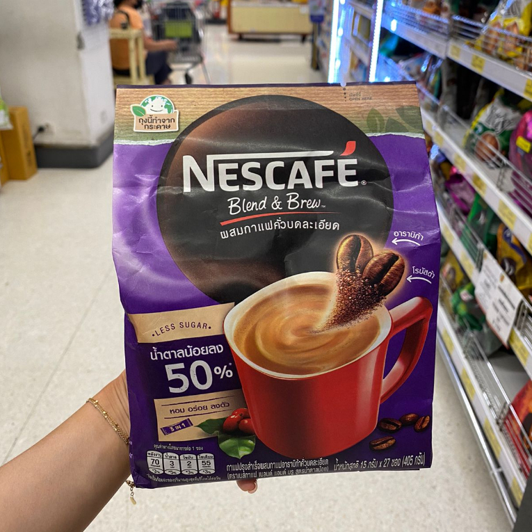 Jual Nescafe Blend And Brew Less Sugar Thailand Shopee Indonesia