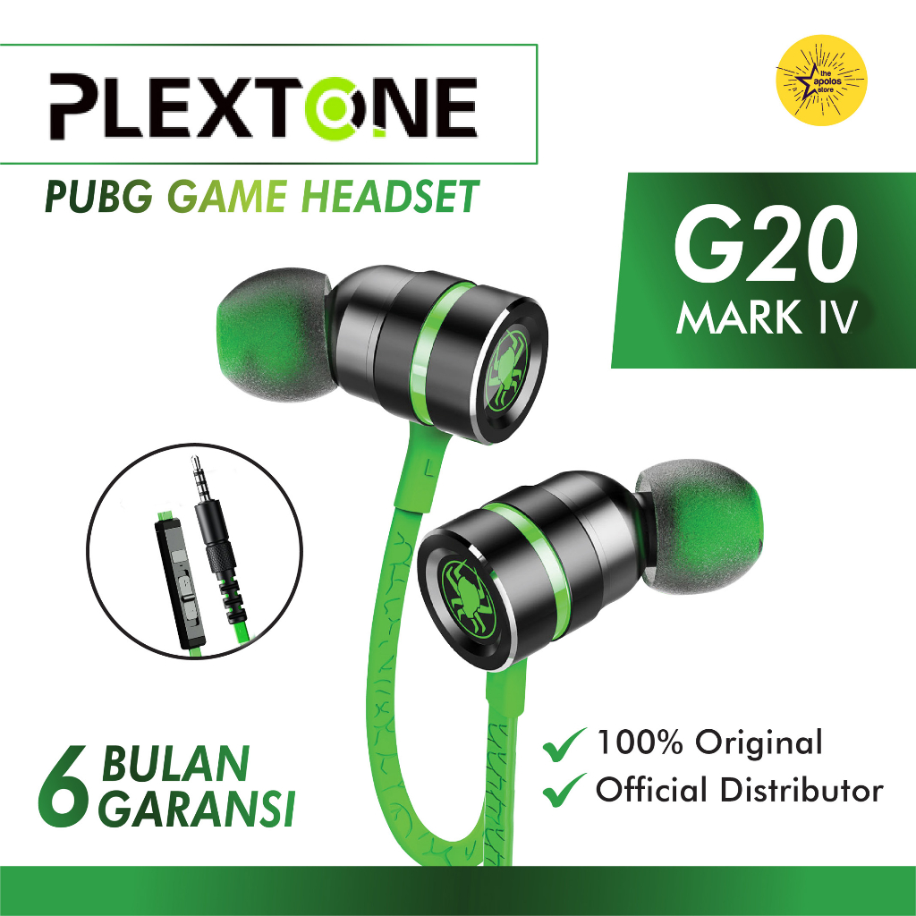 Jual Plextone G Mark Iv Gaming Earphone Game In Ear Stereo Bass Pubg