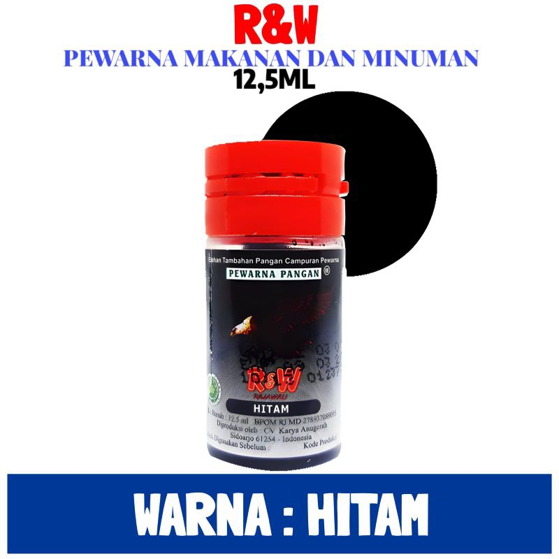 Jual Pewarna Makanan Minuman Dan Kue R W Rajawali 12 5 ML Shopee