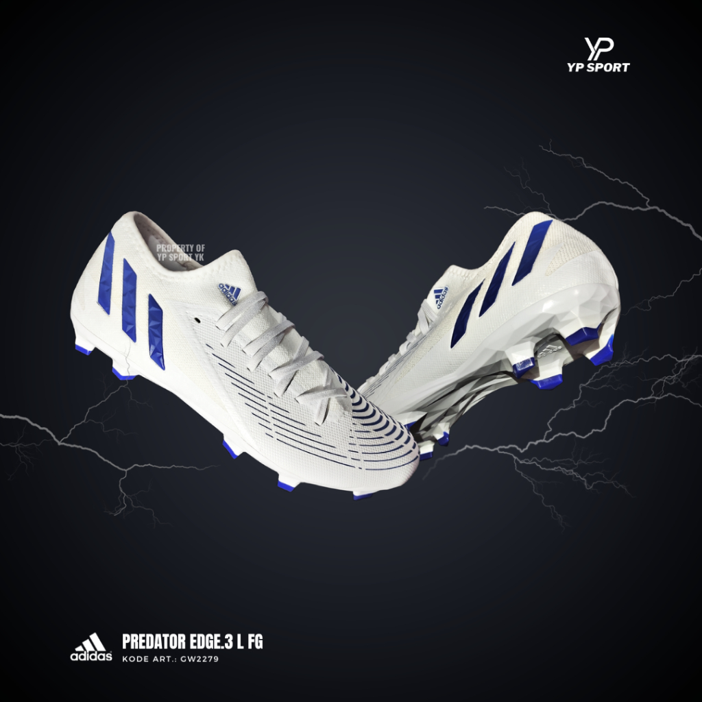 Jual PROMO Sepatu Bola Adidas Predator Edge 3 L FG White GW2279