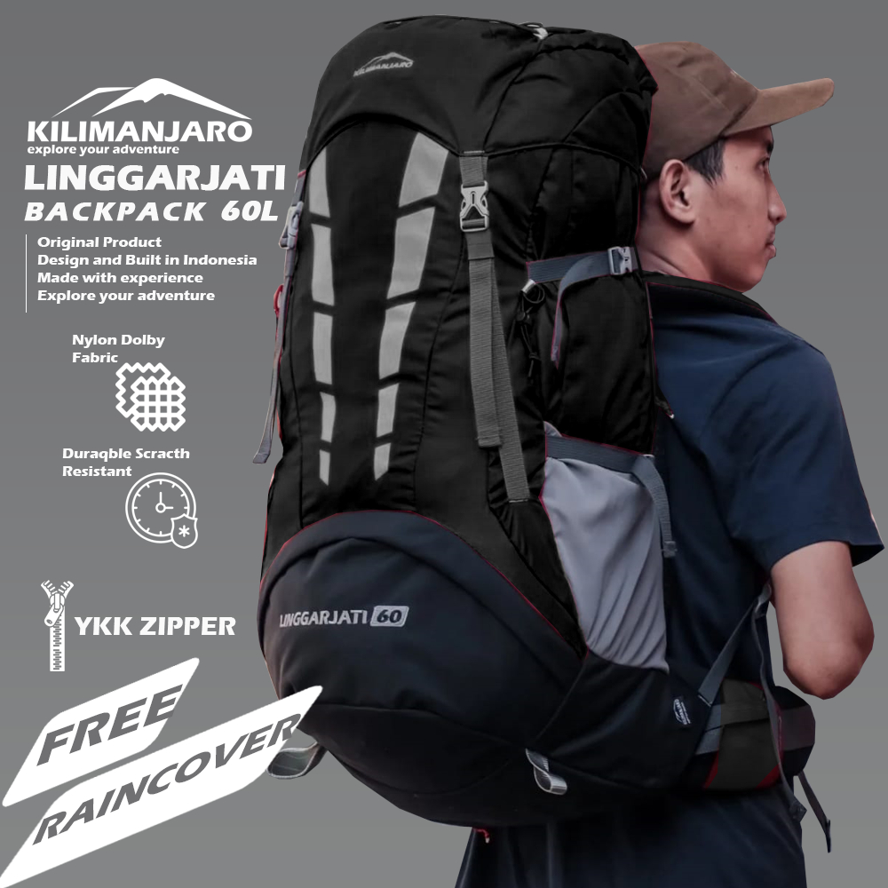 Jual Tas Gunung Kilimanjaro Linggarjati L Free Raincover Carrier