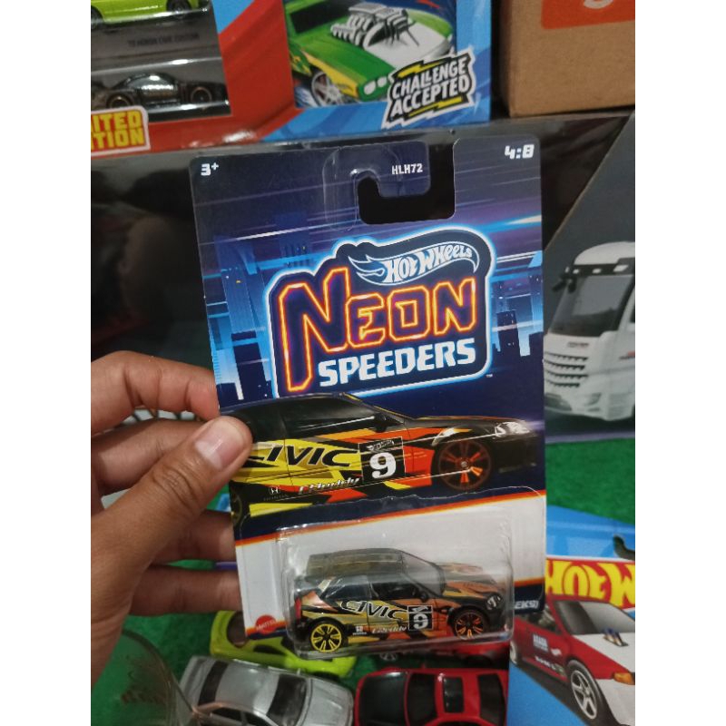 Jual Hotwheels Hot Wheels Neon Speeders Honda Civic Type R EK9 Shopee