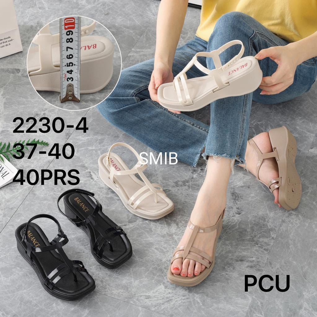 Jual Sandal Jepit Wanita Karet Import BALANCE Motif Tali Ban 2 Ringan