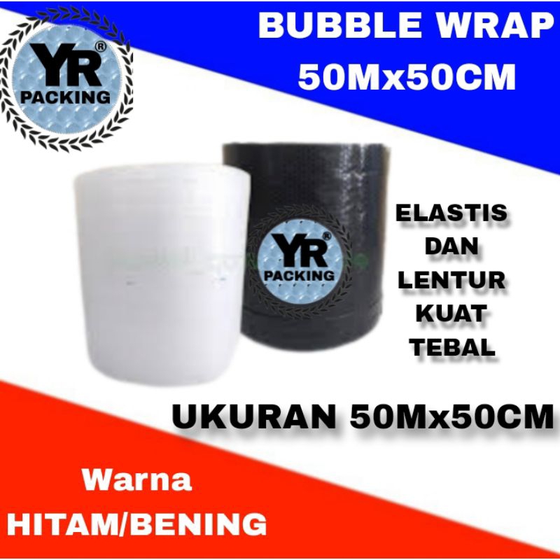 Jual Bubble Wrap 50m X 50cm Bubble Bening Plastik Bubble Wrap Hitam