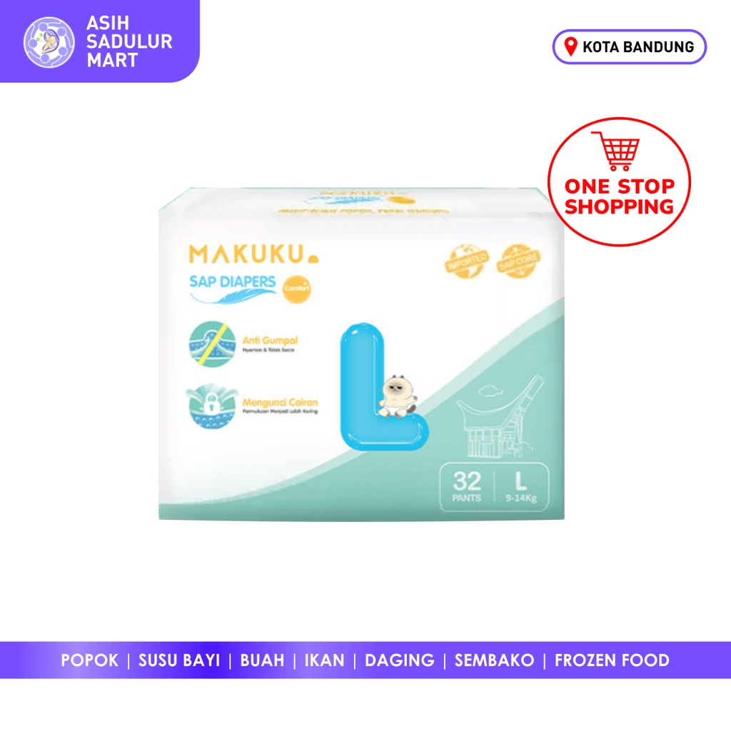 Jual Makuku Air Diapers Slim NB28 S38 M36 M32 L34 XL32 XXL28 Tape