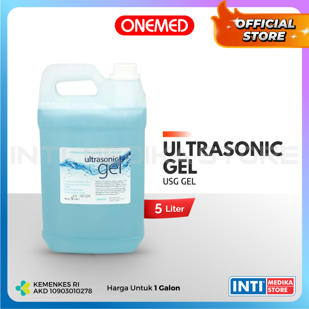 Jual ONEMED Ultrasound Gel Gel USG Ultrasonic Jelly 5 Liter