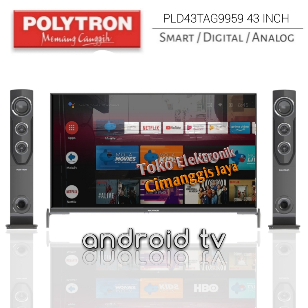 Jual Android Smart Tv Led Polytron Inch Digital Cinemax Jne Trucking