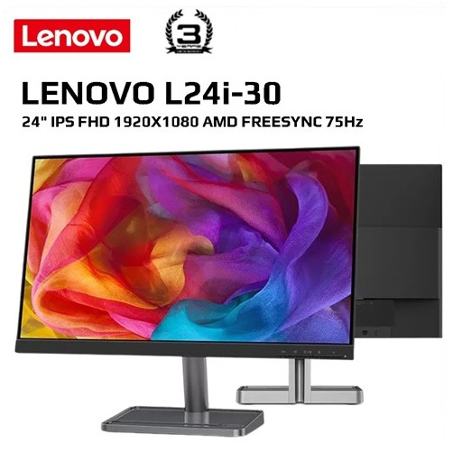 Jual LED Monitor LENOVO L24I 30 IPS FHD HDMI VGA Eye Caring 75Hz L24i