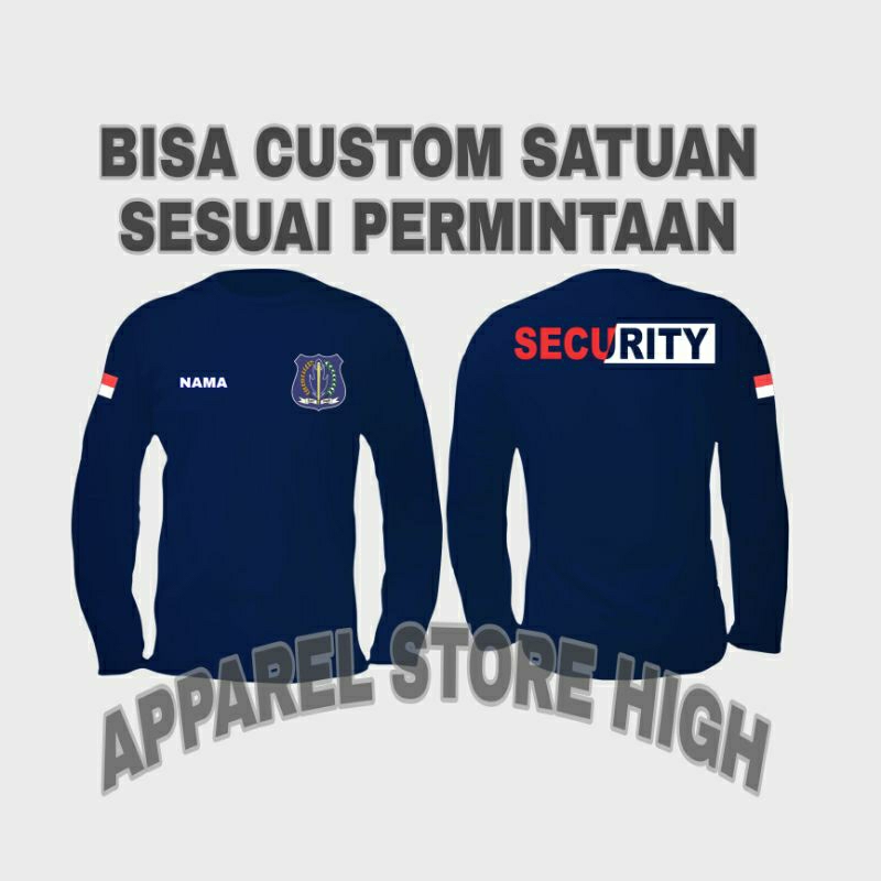 Jual Kaos Security Satpam Baju Security Satpam Atasan Security Satpam