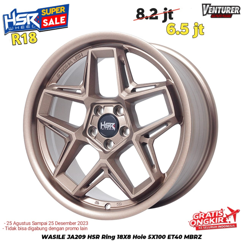 Jual Velg Mobil Hsr Wasile R18 Pcd 5x100 Untuk All New Avanza Xenia