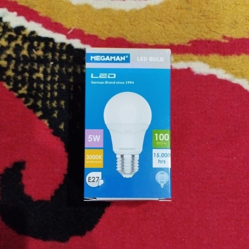 Jual Lampu Led Bulb MEGAMAN Warm White Putih Kekuningan Shopee