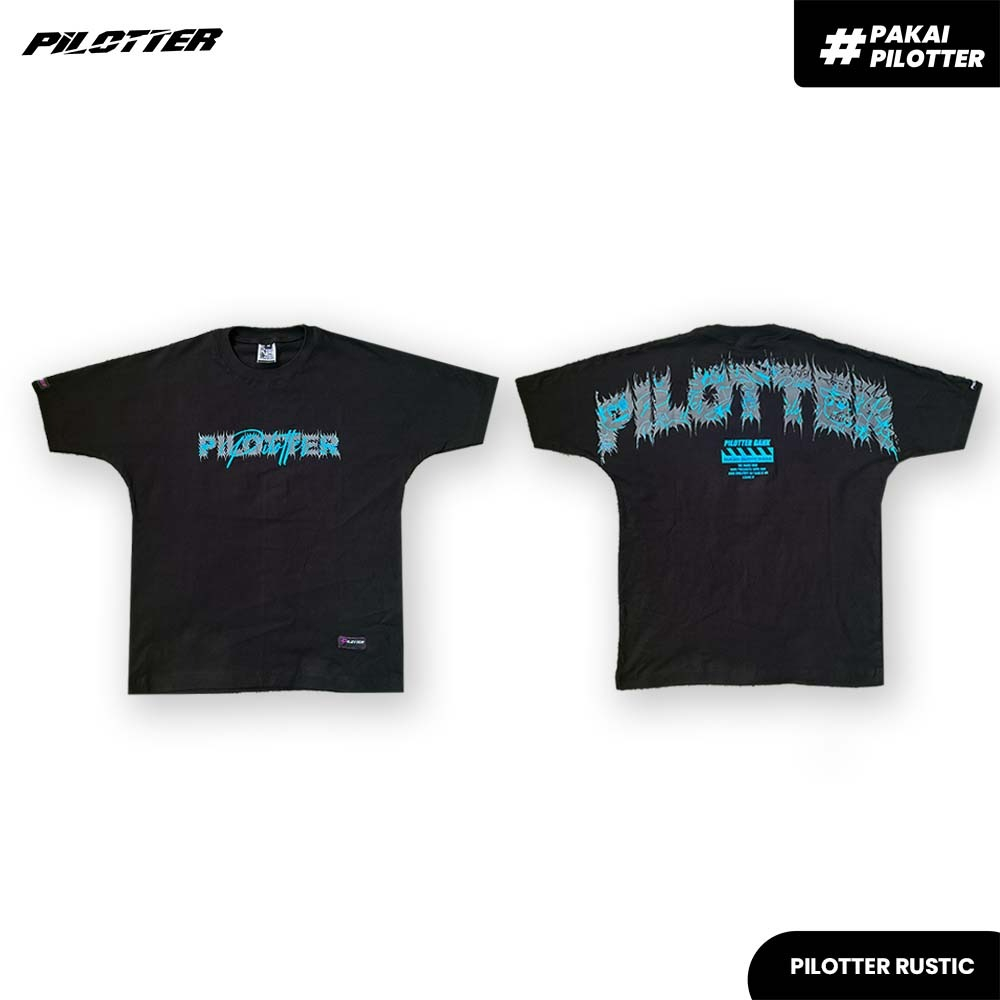 Jual KAOS PILOTTER RUSTIC ORIGINAL FREE STIKER KAOS PILOTER RUSTIC