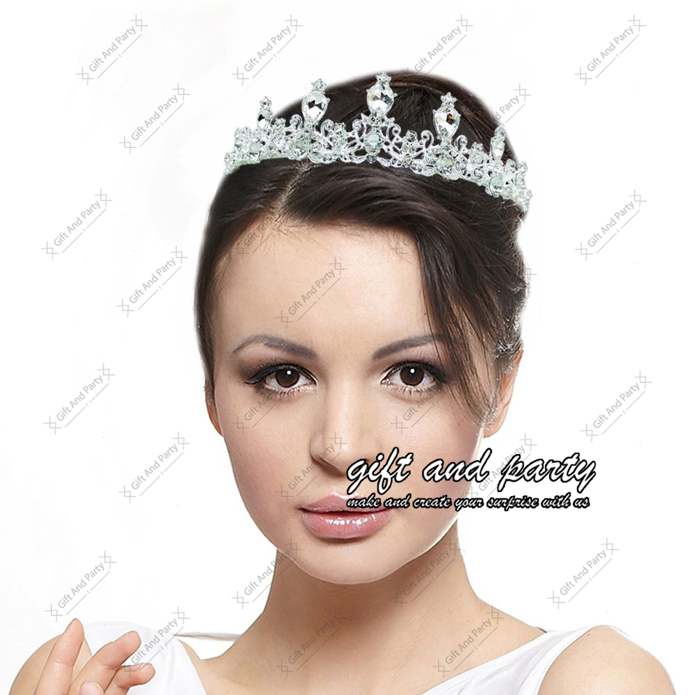 Jual Mahkota Hiasan Rambut Tiara Crown Aksesoris Wedding Pesta