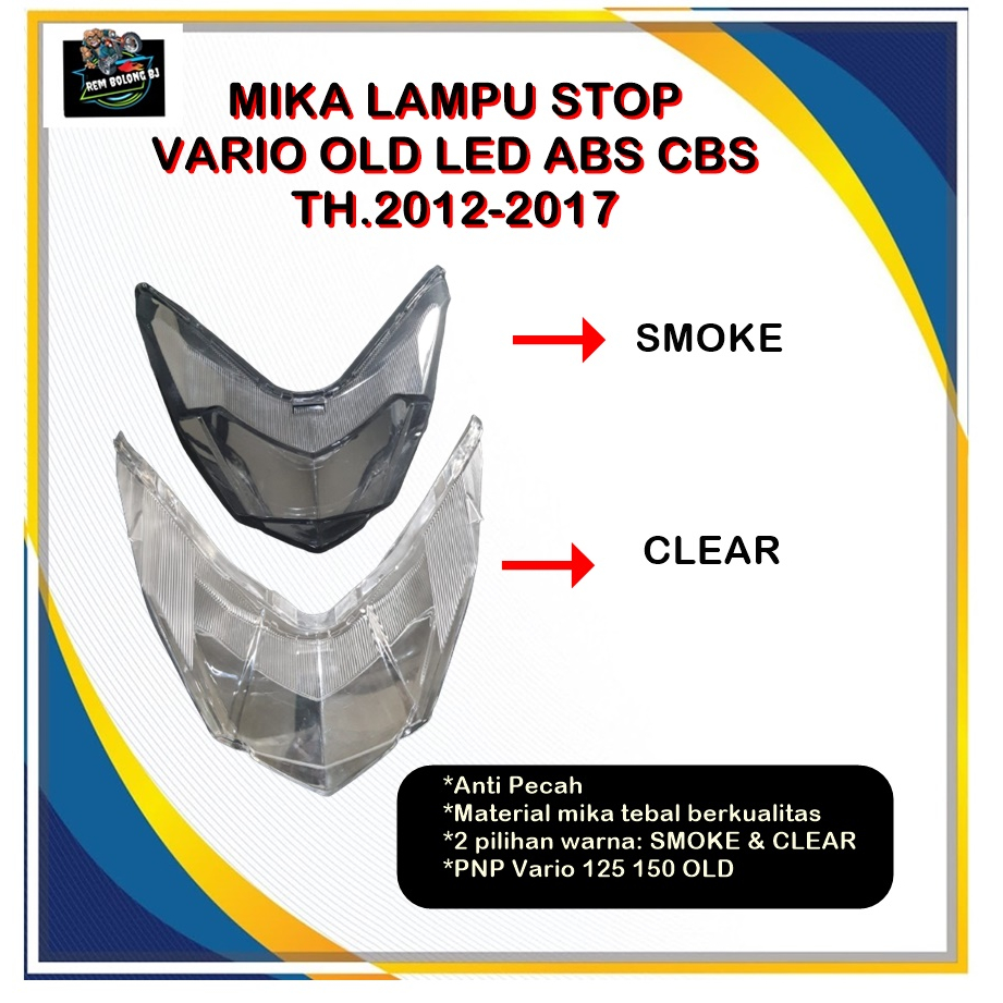 Jual MIKA LAMPU STOP VARIO OLD 125 150 LED TH 2015 2017 COVER MIKA