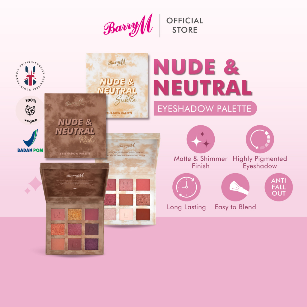 Jual BARRY M Nude Neutral Eyeshadow Pallete Shopee Indonesia