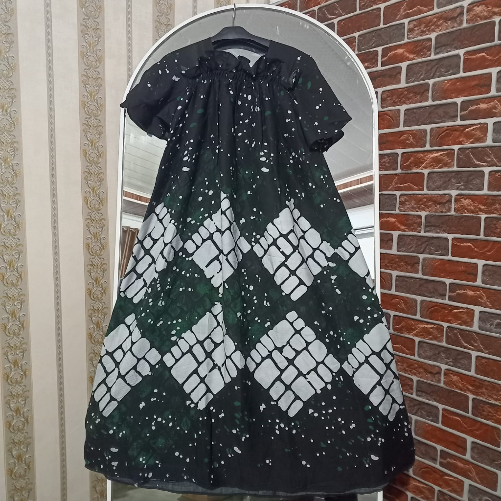 Jual Batik Bhegonk Fuji Maira Dress Daster Twill Ori Jumbo Murah