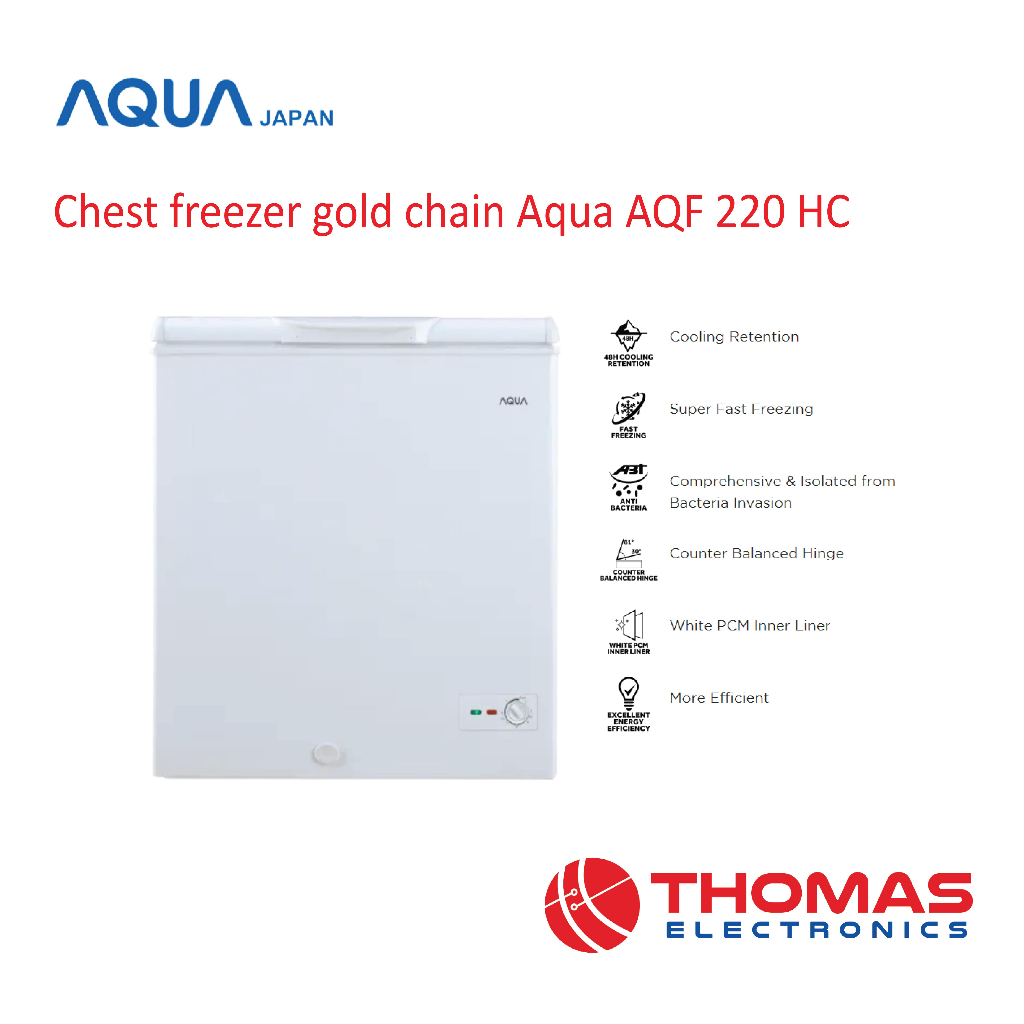 Jual Chest Freezer Box Aqua Aqf Hc Aqf Hc L Gold Chain