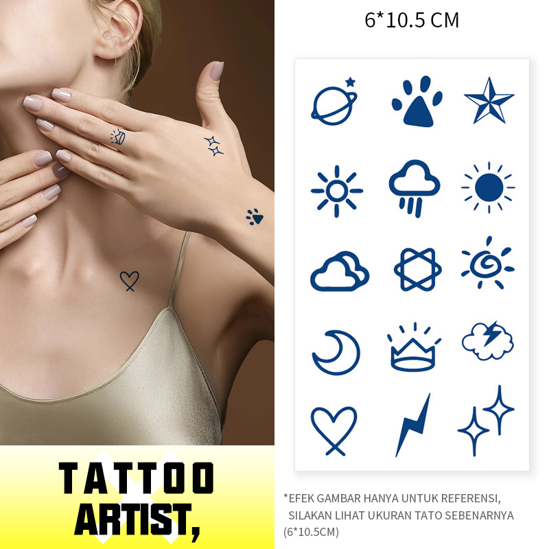 Jual Motif Lucu Tato Pola Lucu Tatto Tato Temporer Tahan Air Stiker