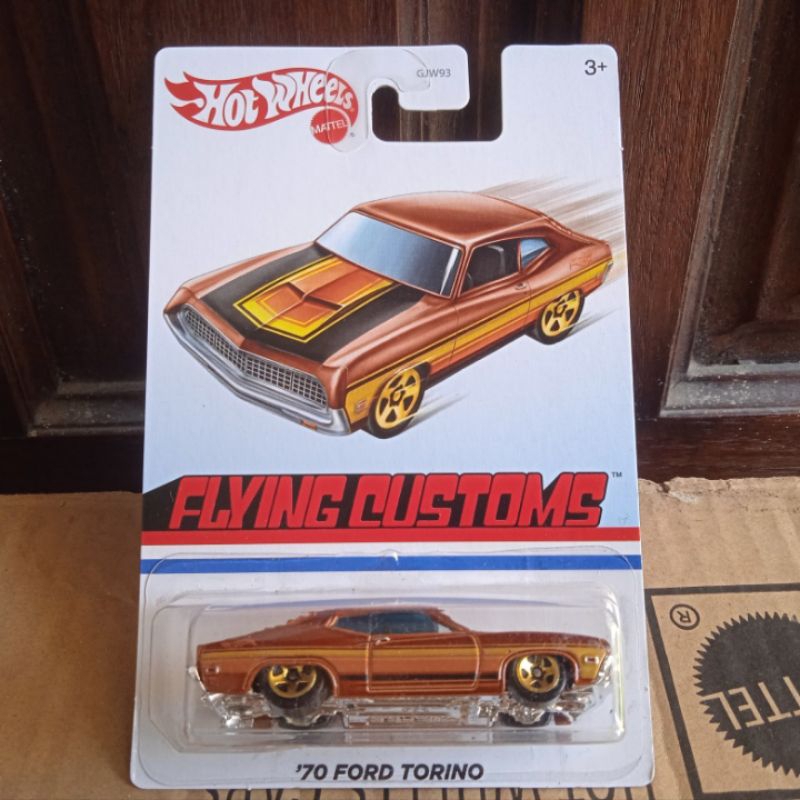 Jual Hot Wheels Flying Customs Ford Torino Coklat Gran Talladega