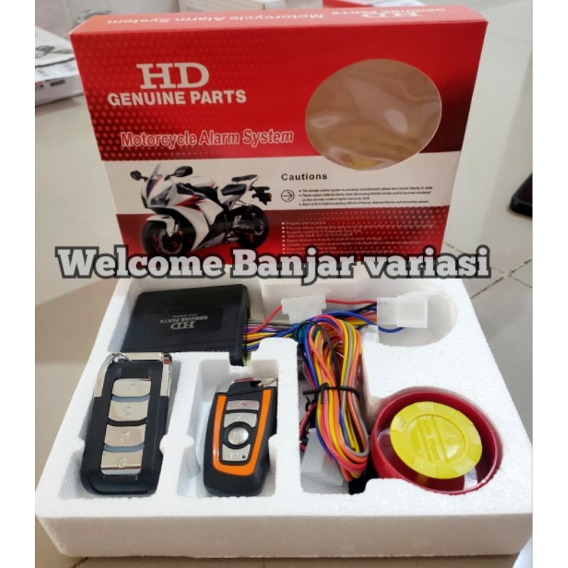 Jual ALARM MOTOR HD BISA STARTER 2 REMOTE ANTI MALING SENSOR GETAR