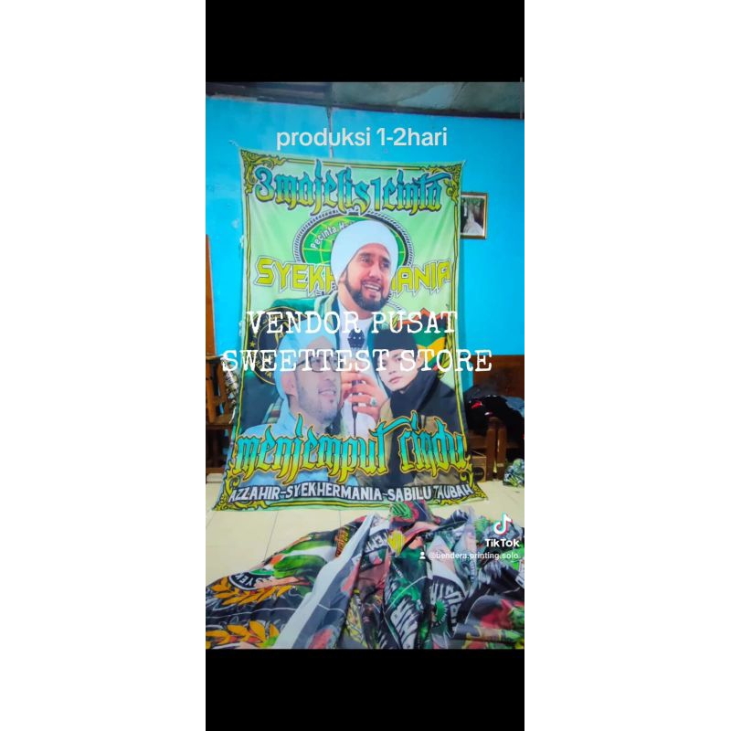 Jual Ready Stok Terlaris Desain Mafia Sholawat Terbaru Bendera Nu