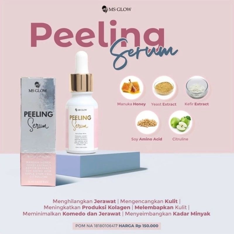 Jual Serum Peeling Ms Glow Eksfoliasi Sel Kulit Mati Shopee