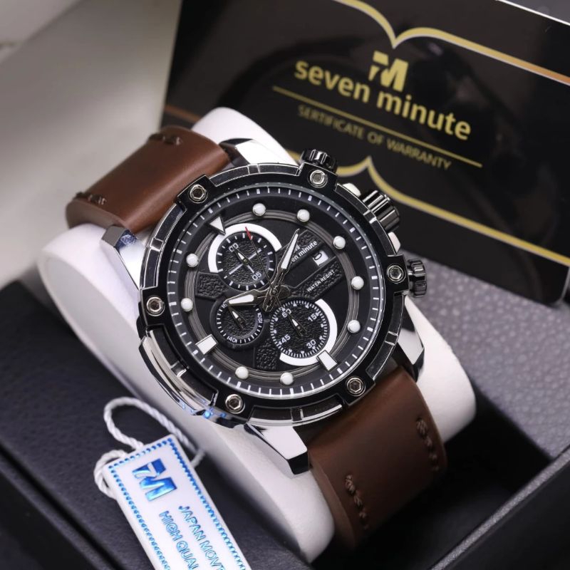 Jual Jam Tangan Pria Seven Minute 601 Original Crono Aktif Water Resis