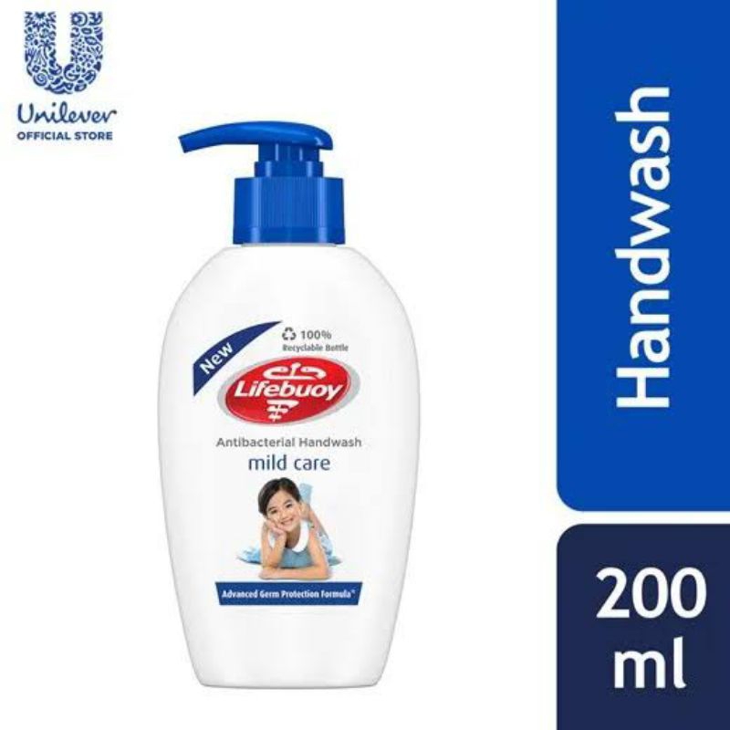 Jual Handwash Lifebuoy Mild Care Sabun Cuci Tangan 200ml Shopee Indonesia