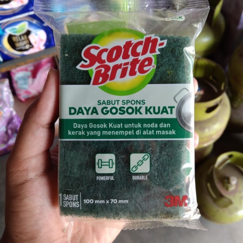 Jual 3M Scotch Brite Sabut Spons Cuci Piring Shopee Indonesia