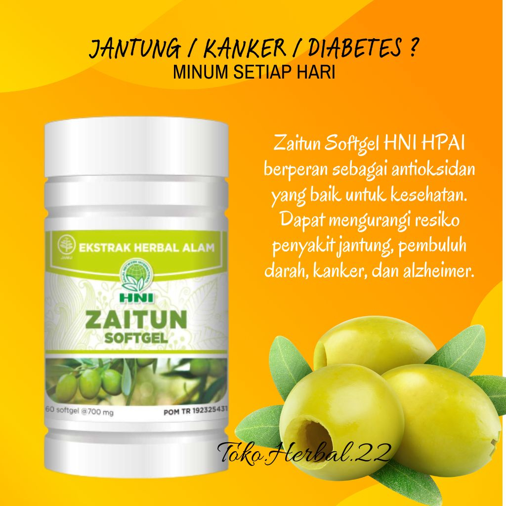 Jual Minyak Zaitun Softgel Hni Hpai Isi Softgel Untuk Menjaga