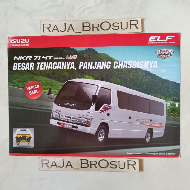 Jual Poster Brosur Katalog Flyer Isuzu ELF NKR71 NKR 71 4T LWB Hi Power