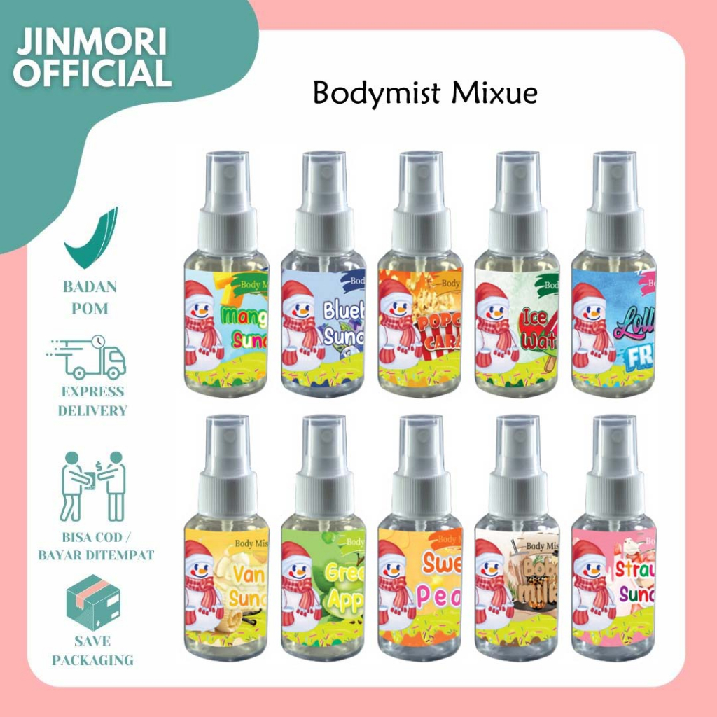 Jual JM BPOM Parfum Mixue 70ml Premium Body Mist Mixue 70ml