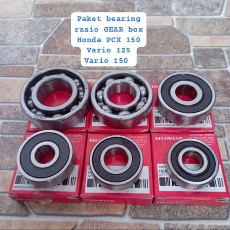 Jual Paket Bearing Laher Rasio Gear Box Pcx Vario Pc Bearing