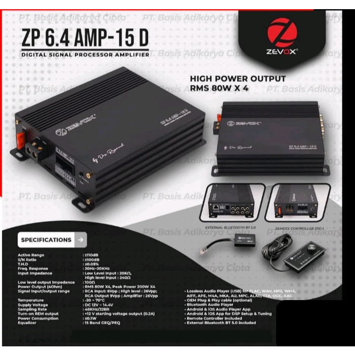 Jual Digital Sound Processor Zevox Zp Dsp Channel Built In