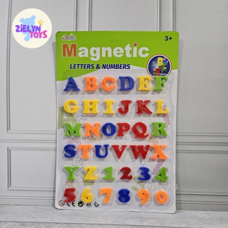 Jual Mainan Tempelan Kulkas Abc Magnetic Abjad Huruf Angka Shopee