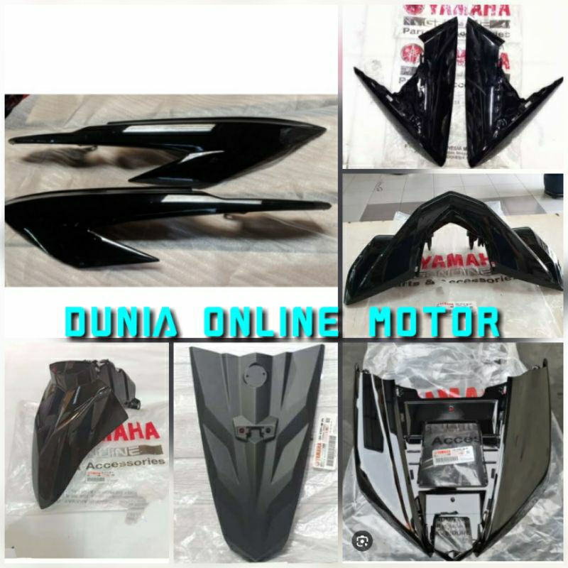 Jual Full Body Yamaha Soul Gt 125 Hitam Putih Abu Abu 2015 Original