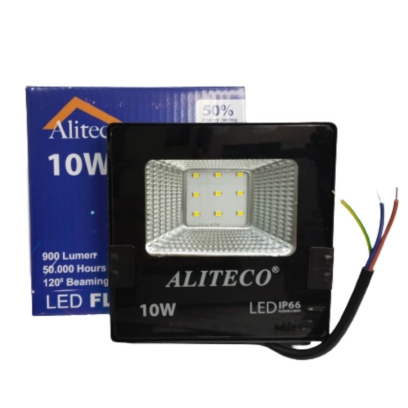 Jual Lampu Sorot Led Flood Light W Ip Aliteco Cahaya Kuning