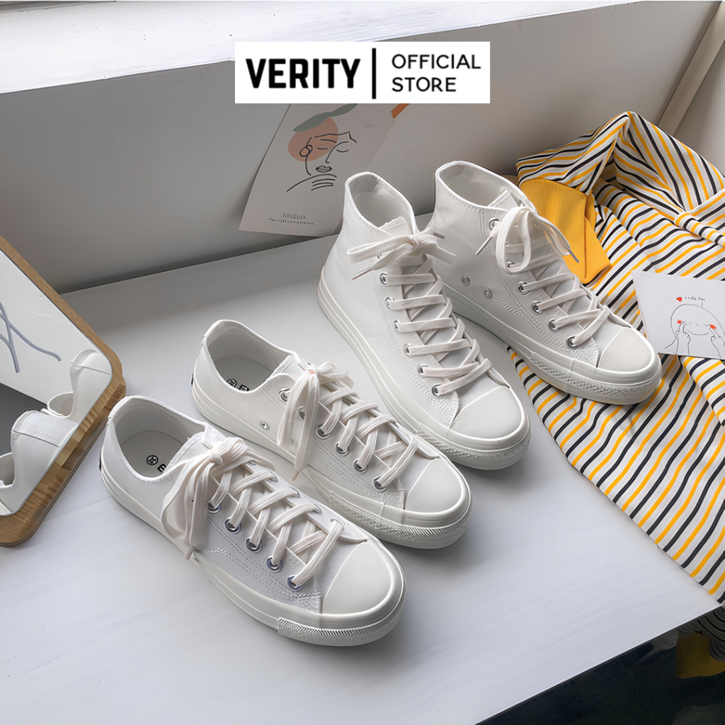 Jual VERITY Sepatu Sneakers Wanita Kekinian White Korean Style Shopee