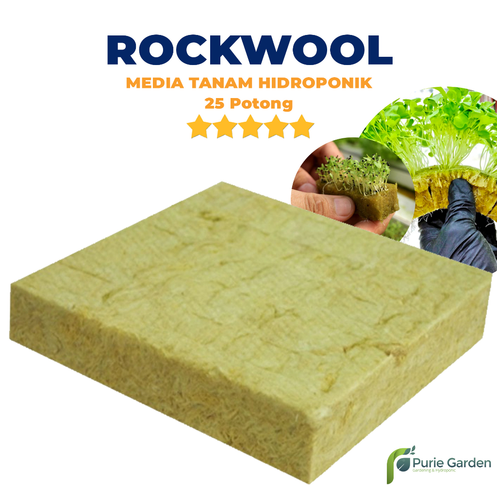 Jual Media Tanam Hidroponik Rockwool Cultilene Import 25 Potong Purie