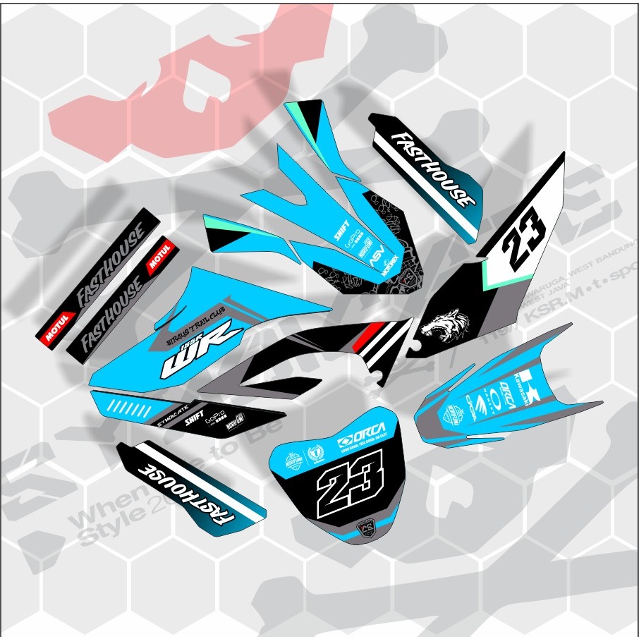 Jual Decal Stiker WR155 KLX BF CRF 150L D Tracker Gordon Full Body Dll