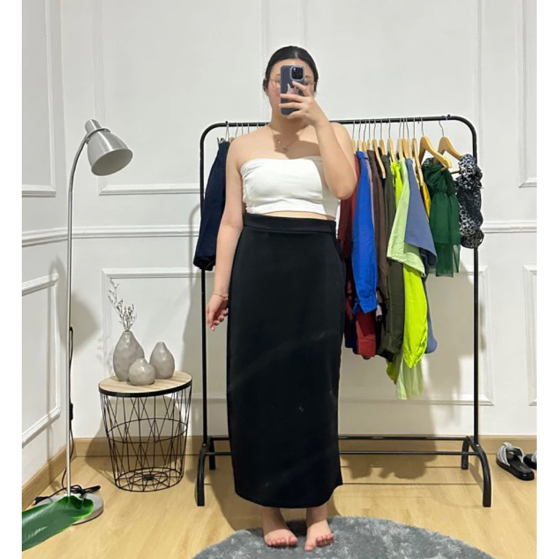 Jual ROK SPAN SCUBA MIDI MAXI BIGSIZE JUMBO Shopee Indonesia