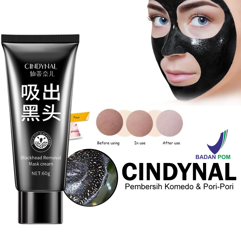 Jual Cindynal Black Mask Bpom Charcoal Masker Arang Blackhead Anti