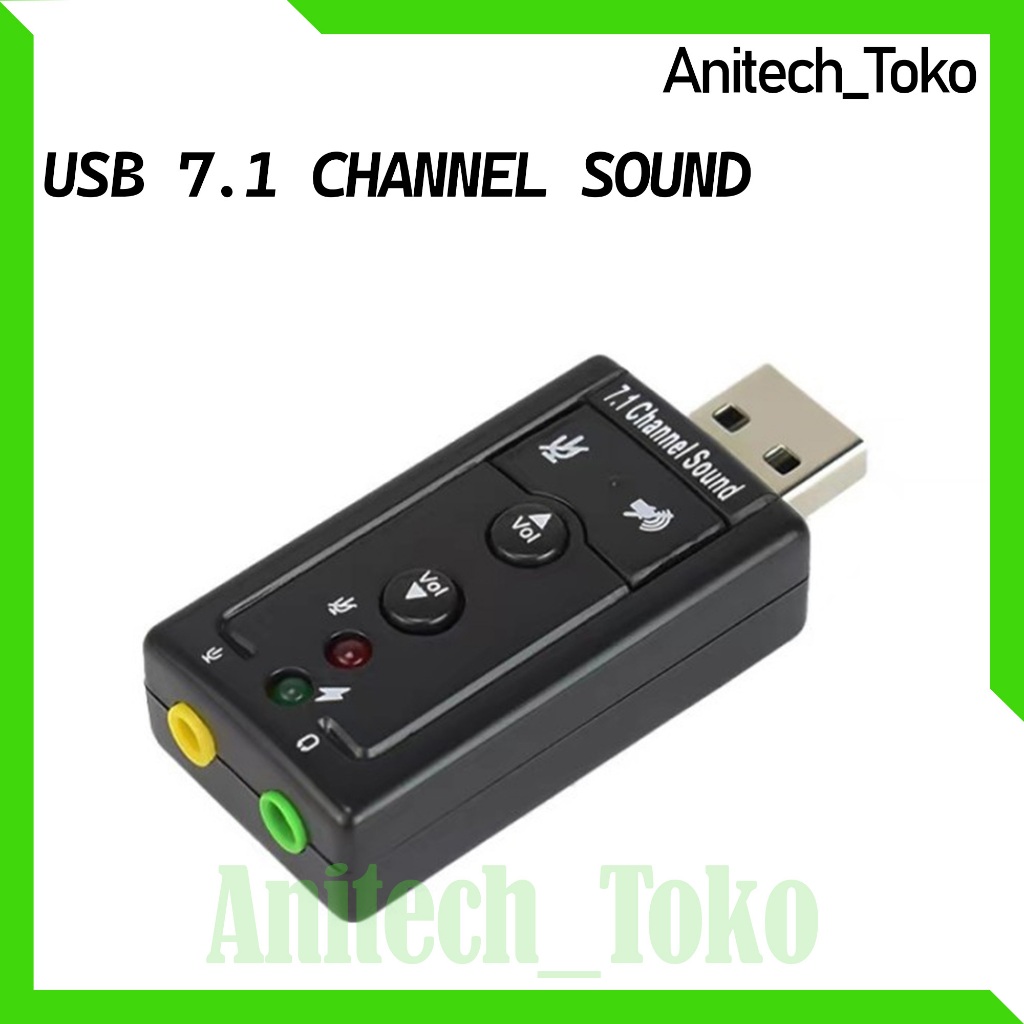 Jual USB 7 1 Channel Sound Komponen Komputer USB Soundcard 7 1