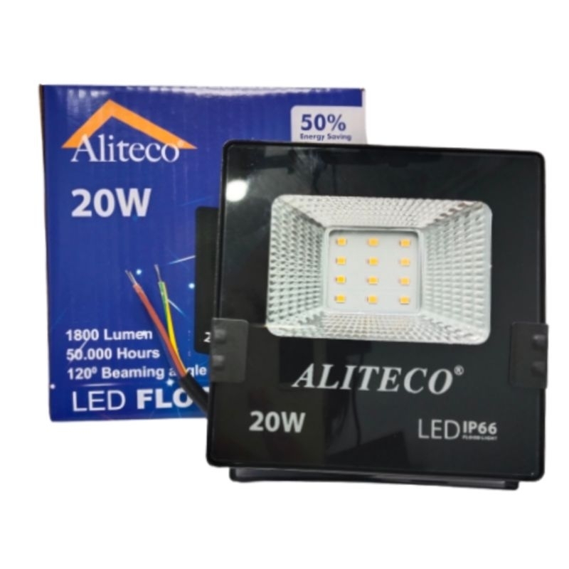 Jual Lampu Sorot Led Flood Light W Ip Aliteco Cahaya Kuning