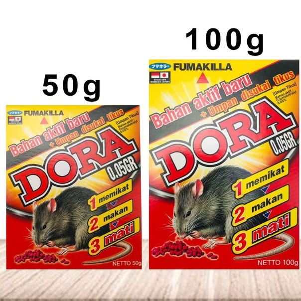 Jual FUMAKILA DORA RACUN TIKUS 50g 100g Shopee Indonesia