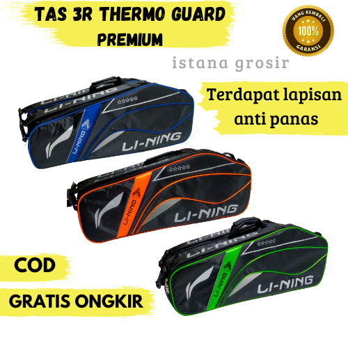 Jual Tas Raket Badminton Ransel Bulutangkis 3Ruang Thermo Guard