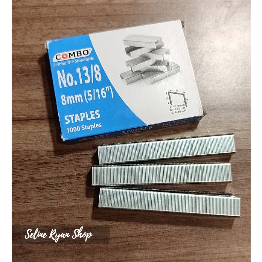 Jual 1000 PCS Isi Stapler Staples Tembak Gun Tacker COMBO No 13 6